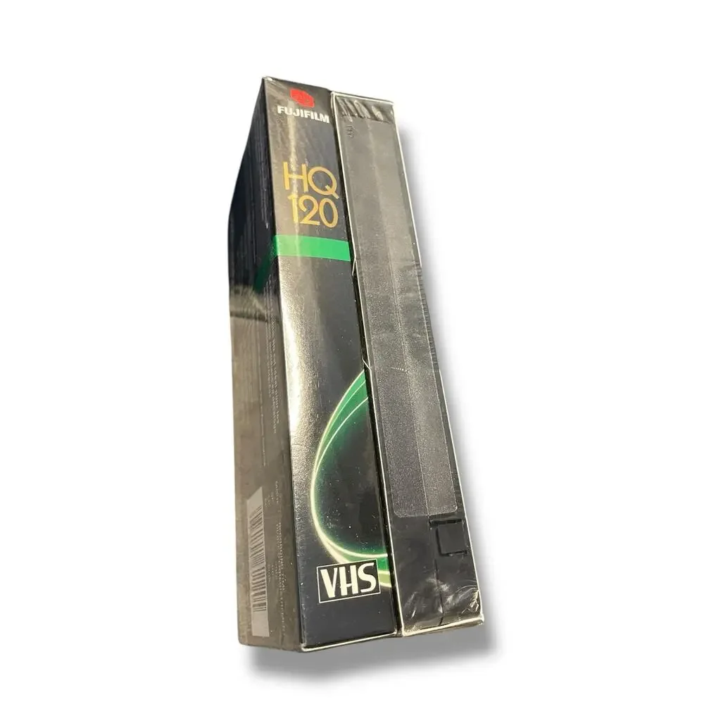 FujiFilm HQ120 Blank VHS Video Tapes 6 Hours Fuji Lot x2 NEW Sealed Retro Media